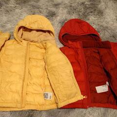 【2点set】UNIQLO baby ﾕﾆｸﾛ  80＆90　中綿 コート ジャケットの画像