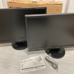 【2台】ジャンク品 三菱PCディスプレイ23型