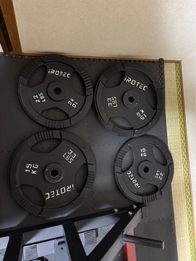 ベンチバーベルセット140kg ダンベルシャフト付き