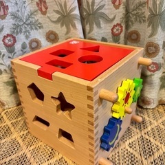 リンベル　木製知育ブロック⭐︎Fisher Price ブロックパズル　の画像