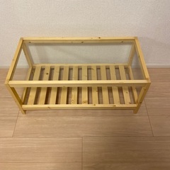 ローテーブル兼ラック