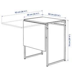 IKEA ドロップリーフテーブル　MUDDUS ムッデゥスの画像