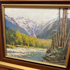 51.「穂高」髙橋一善 油絵の画像