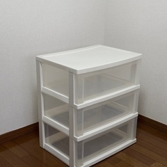 【受渡予定者確定済み】チェスト　3段収納ケース