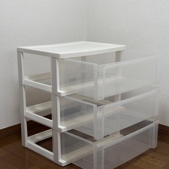 【受渡予定者確定済み】チェスト　3段収納ケースの画像