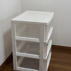 【受渡予定者確定済み】チェスト　3段収納ケースの画像