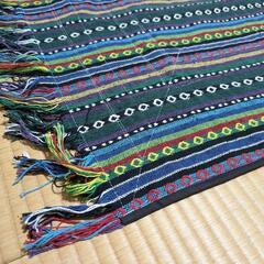 刺繍ラグの画像