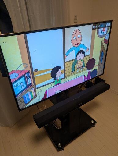 【お得な3点セット】4KスマートTV/Panasonic バースピーカー/DENON テレビ台セット
