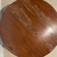 円形木製テーブル　ちゃぶ台の画像