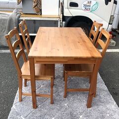 ダイニングセット イケアJOKKMOKK だいにんぐせっと 🚚自社配送時💳代引き可🚚(現金、クレジット、スマホ決済対応)の画像