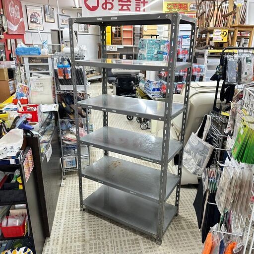 スチールラック 6段 グレー