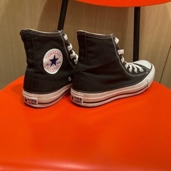 👟《 ★ converse ★ 》 黒 ✨綺麗！✨  size 24cm . オールスター ハイカット ，の画像