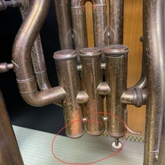 ジャンク品　YAMAHA チューバYBB201 本体のみ の画像