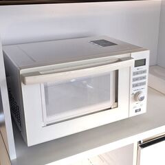 センサー付フラットオーブンレンジ（ホワイト）
