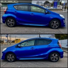 ⭐︎記録簿あり⭐︎アクア /トヨタ純正エアロ/車検R8.3月/走行54,000km台/トヨタセーフティセンス/値段交渉可能！の画像