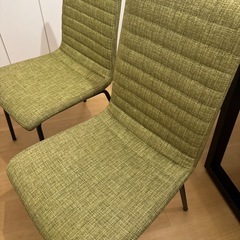 美品　ダイニングチェア　グリーンの画像