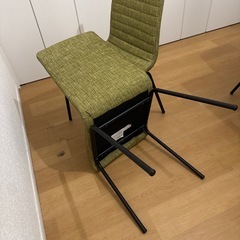 美品　ダイニングチェア　グリーンの画像