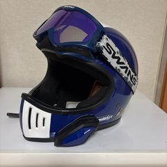 バイクヘルメットM ゴーグル