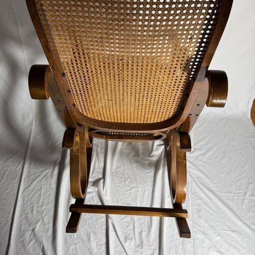 受け取り者さま決まりました】昭和 アンティーク ラタン レトロ 曲木