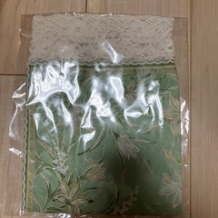オリーブ染め レース スカーフ 新品の画像