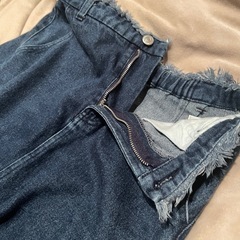 デニムのロングスカートの画像