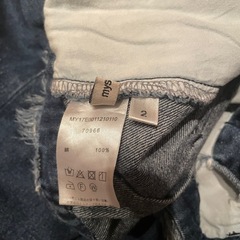 デニムのロングスカートの画像