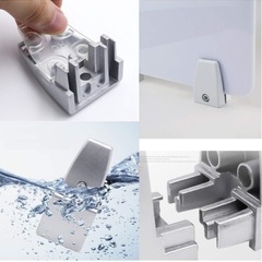 新品⭐️ 【2個】 パーテーション クランプ式台座 金具 仕切りスタンド クリップ T型の画像