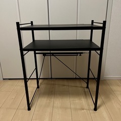 キッチンラック　レンジラック　カウンター収納　伸縮の画像