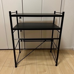 キッチンラック　レンジラック　カウンター収納　伸縮の画像