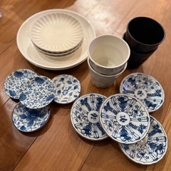至急！日本製バラエティアンティーク食器セット