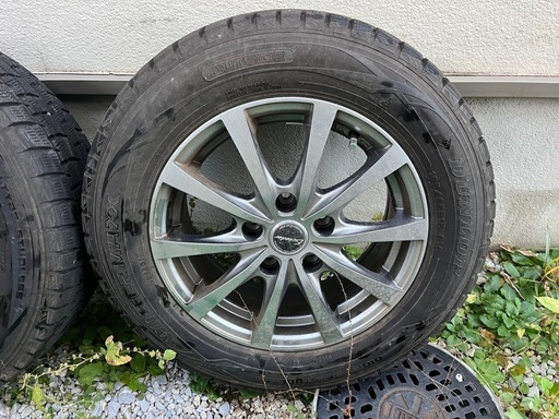 ダンロップ　ウインターマックス　　スタッドレス、アルミホイールセット15インチ