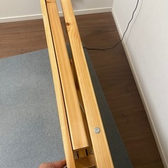 無印良品：パイン材テーブルデスク・折りたたみ式（80×50×70cm）の画像