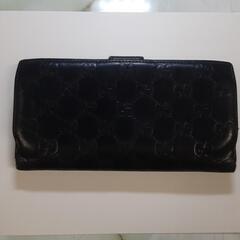 GUCCI　グッチ　財布　黒　使用感ありますが中は割りと綺麗の画像