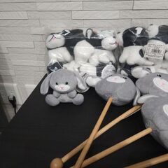 ぬいぐるみ 肩たたき棒 スリッパ セットの画像