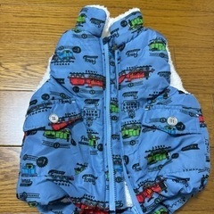 トーマス　もこもこベスト　80