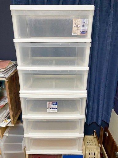 値引き　今日まで　3段プラスチック箪笥