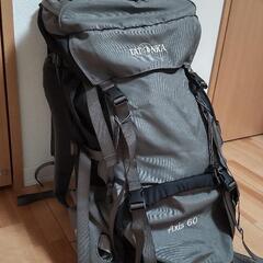 バックパック／60L／登山用／防災用／靴収納有／サイドポケット有／タトンカ／価格相談可の画像