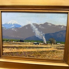61.「北アルプス」髙橋一善 油絵の画像