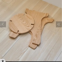 ラウンドスツール　サイドテーブルの画像