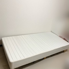 【引取決定】脚付きマットレスベッド シングル