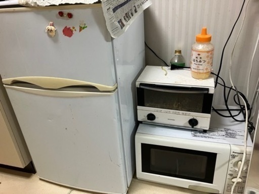 一律1500 生活家電　冷蔵庫　トースター　電子レンジ　炊飯器