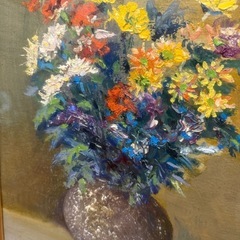 63.「花」髙橋一善 油絵