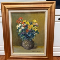 63.「花」髙橋一善 油絵