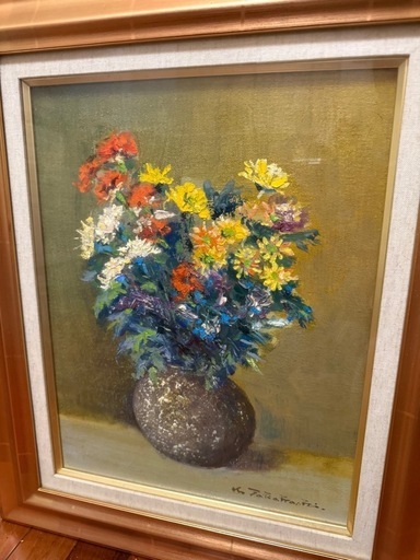 63.「花」髙橋一善 油絵