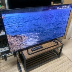 シャープ 50型液晶テレビ LC-50W35 2017年製 3TB外付けHDD付き