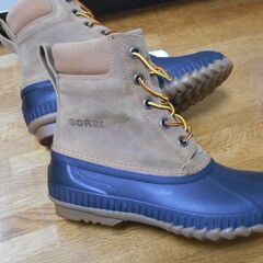 程度極上 使用少 SOREL スノーブーツ シャイアンレースフルグレイン 男性用 26.5cm ブラウン/黒 NM1704-224 メンズ USEDの画像