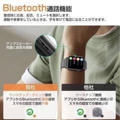【新品】スマートウォッチ 大画面1.72インチ 防水 クリスマス メンズ レディースの画像