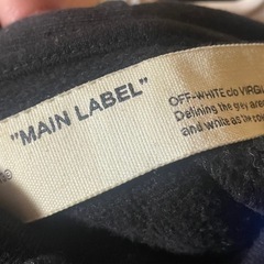 off-whiteパーカー　オフホワイトの画像