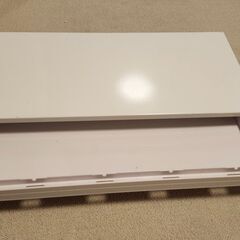 リヒトラブ パソコン台 モニター台 机上台 白 幅59×奥行25×高さ10cm 引出し付 耐荷重15kg A7338-0の画像