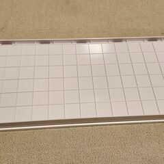 リヒトラブ パソコン台 モニター台 机上台 白 幅59×奥行25×高さ10cm 引出し付 耐荷重15kg A7338-0の画像